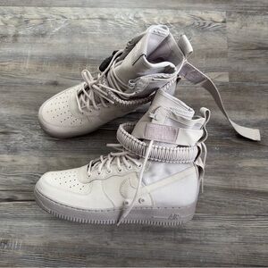 NEW Nike Special Forces AF1 High Light Bone Gray Women’s Size 10 857872-001